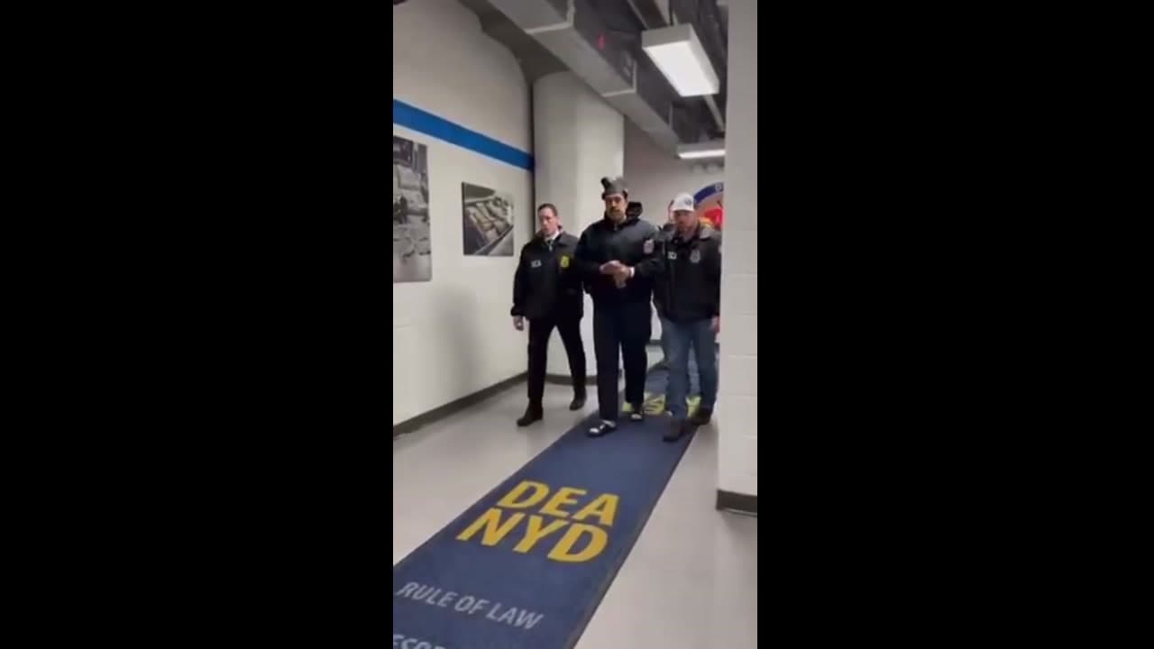 [Video] Maduro enters DEA headquarters in Manhattan, says 'Good night, happy new year'