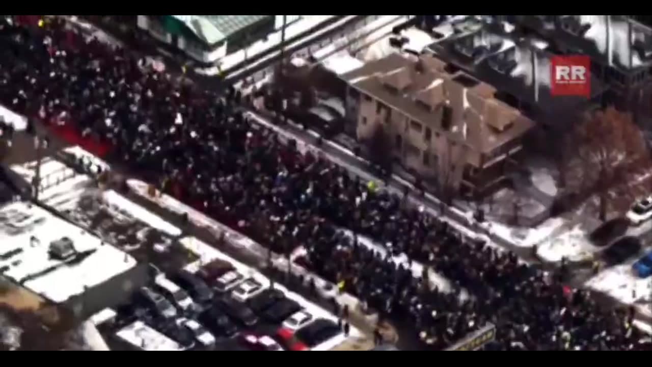[Video] Aerial footage shows large anti-ICE protest in Minneapolis after shooting