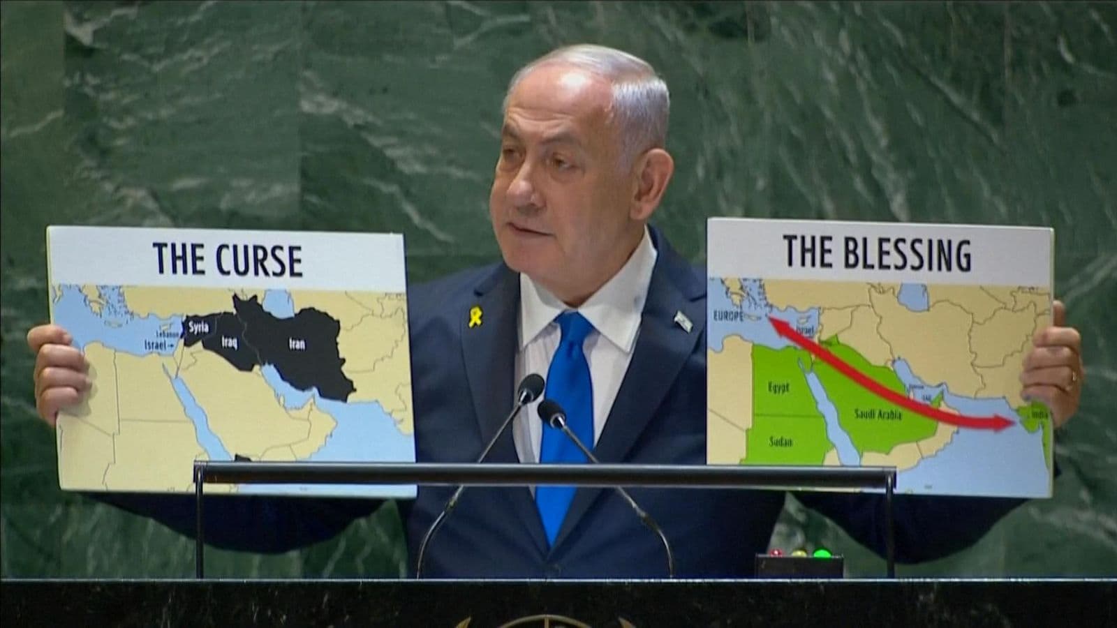 Featured image for: Israeli Prime Minister Benjamin Netanyahu concludes speech at UN General Assembly Israeli Prime Minister Benjamin Netanyahu concludes speech at UN General Assembly
