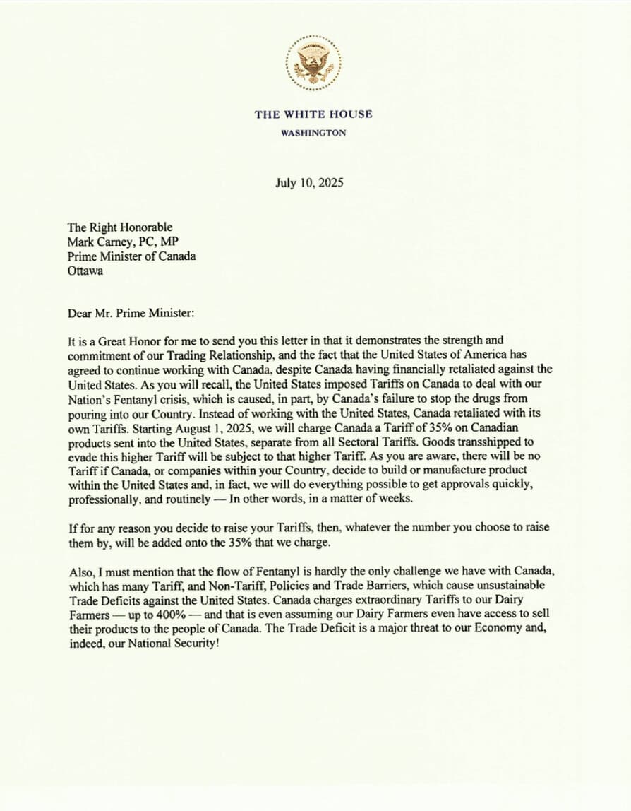 Featured image for: Trump's 35 Percent Tariff Threats Will Devastate Canadian Workers and Communities Trump's 35 Percent Tariff Threats Will Devastate Canadian Workers and Communities