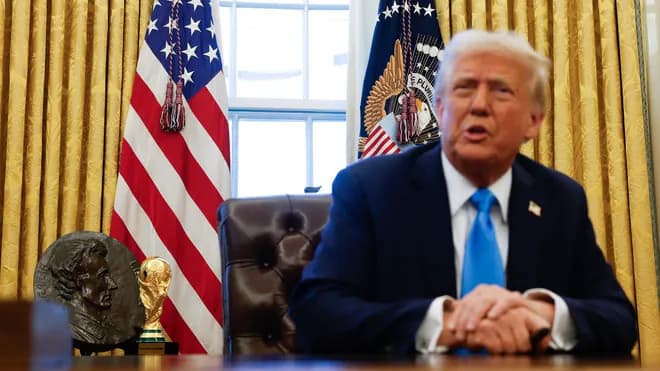 Featured image for: Trump Keeps FIFA Trophy While Snubbing Chelsea in Shocking Power Move Trump Keeps FIFA Trophy While Snubbing Chelsea in Shocking Power Move