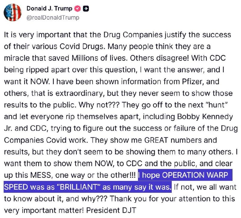 Featured image for: Trump Questions Pfizer on mRNA Shots: Were They Truly 'Brilliant'? Trump Questions Pfizer on mRNA Shots: Were They Truly 'Brilliant'?