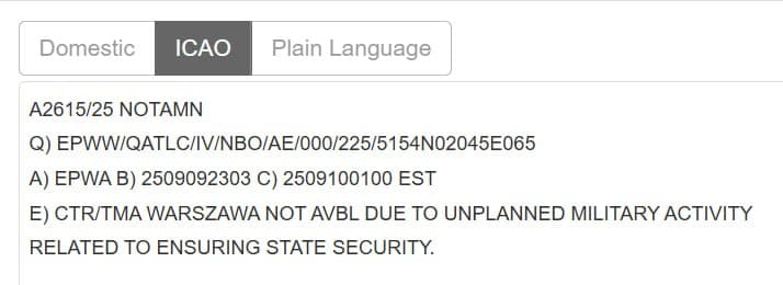 Featured image for: Warsaw Airport Shuts Down Due to Unplanned Military Activity Warsaw Airport Shuts Down Due to Unplanned Military Activity