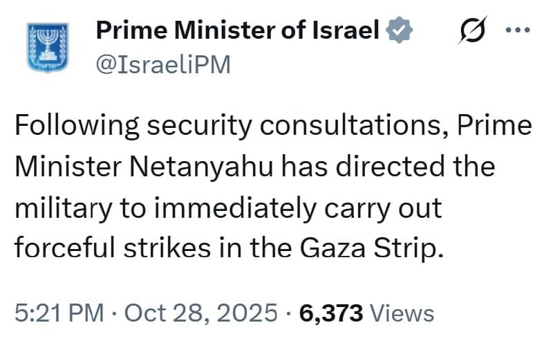 Featured image for: Netanyahu orders forceful strikes in the Gaza Strip Netanyahu orders forceful strikes in the Gaza Strip