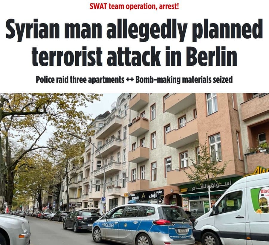 Featured image for: German police arrest Syrian man planning terror attack in Berlin German police arrest Syrian man planning terror attack in Berlin