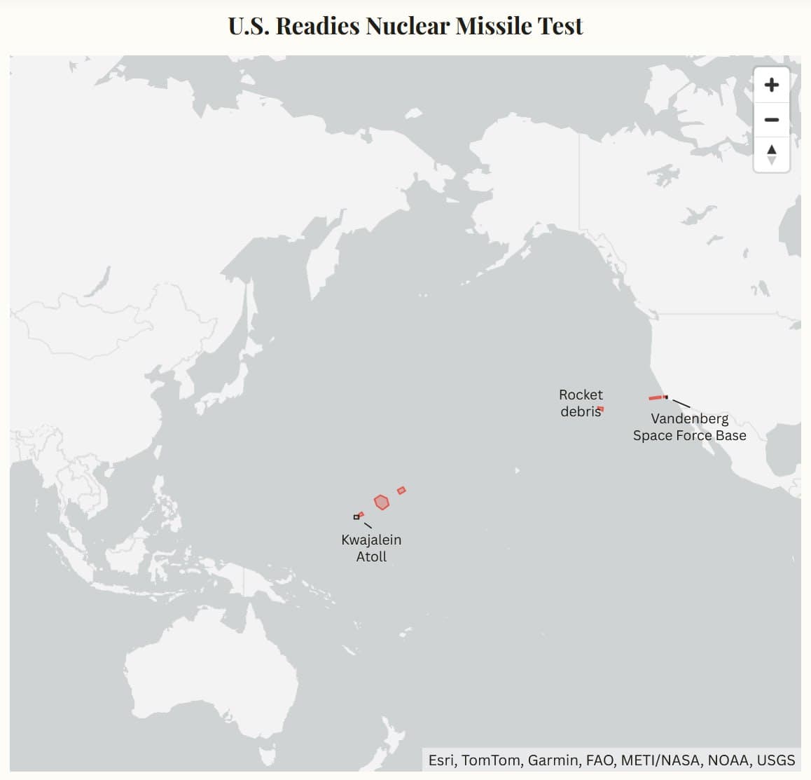 Featured image for: U.S. schedules first nuclear-capable ICBM test since Trump ordered renewal U.S. schedules first nuclear-capable ICBM test since Trump ordered renewal
