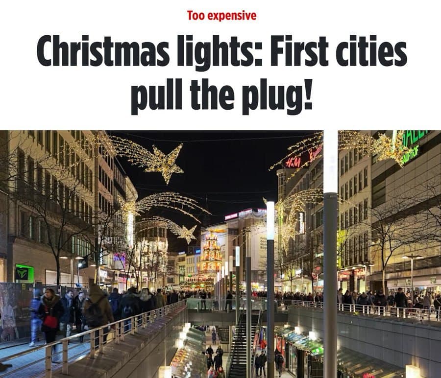 Featured image for: Many German cities have less or no Christmas sparkle this winter Many German cities have less or no Christmas sparkle this winter