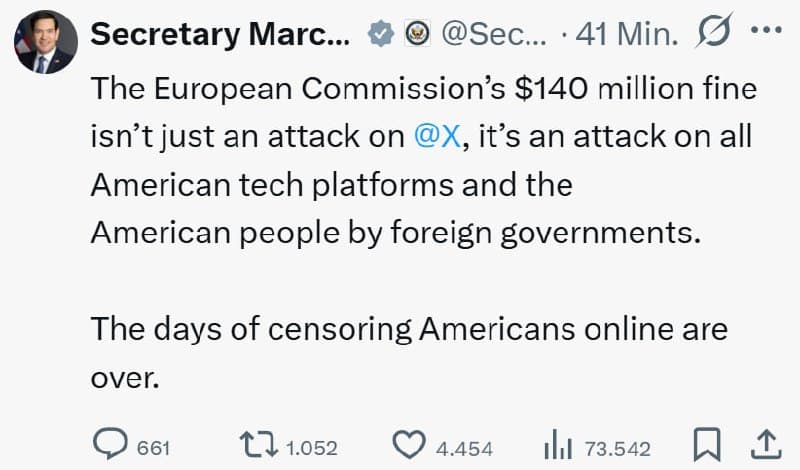 Featured image for: U.S. State Department accuses European Commission of attacking Americans U.S. State Department accuses European Commission of attacking Americans