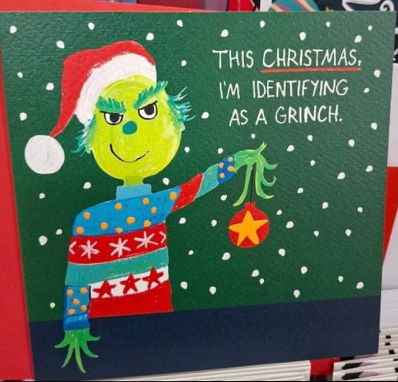 Sainsbury's removes Grinch Christmas card after transphobic claims
