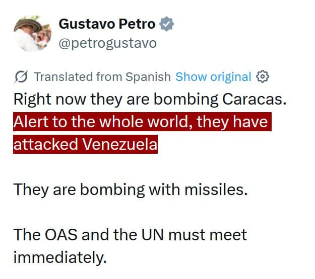 Featured image for: Colombian President alerts world to attack on Venezuela Colombian President alerts world to attack on Venezuela