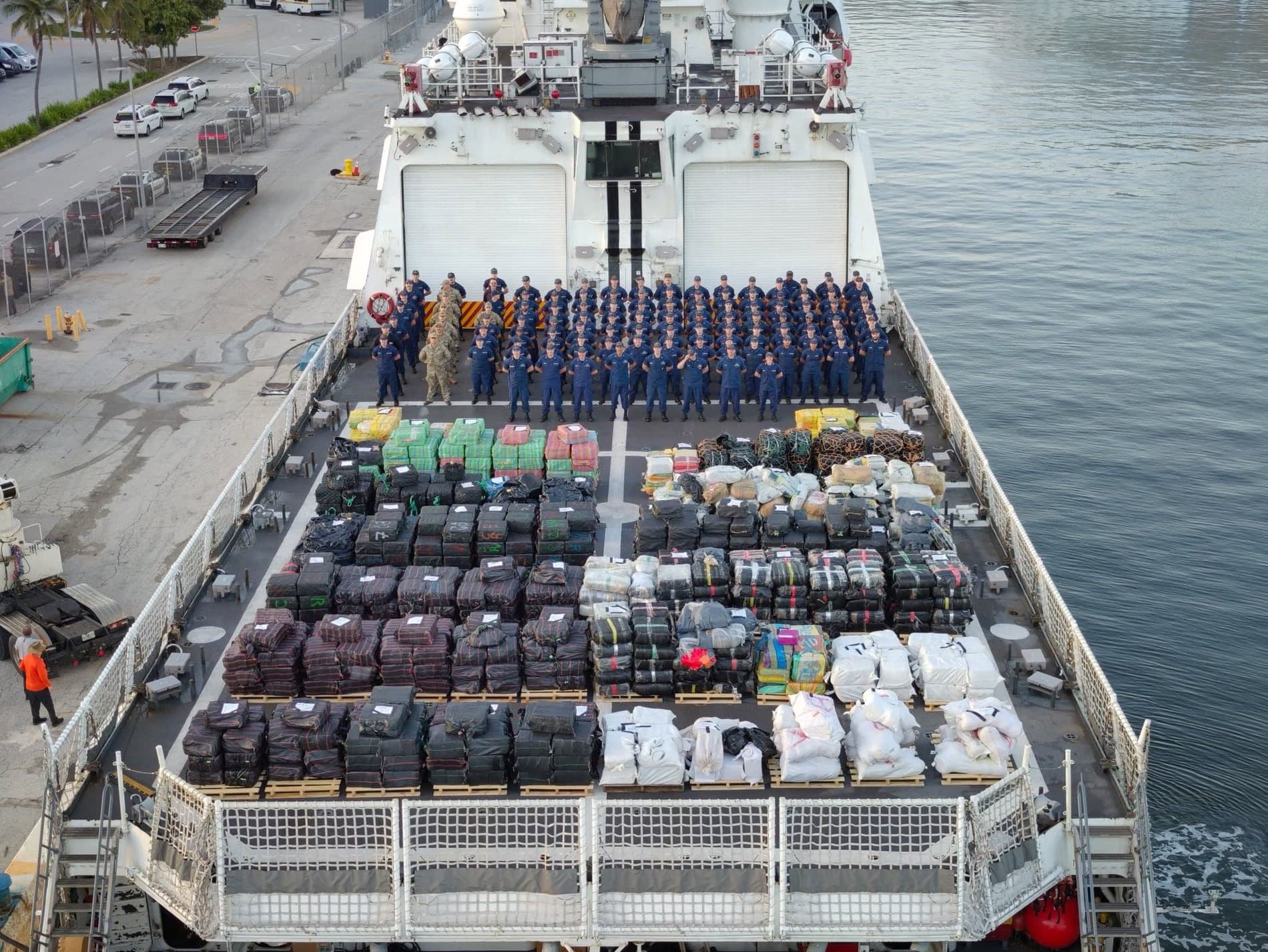 Featured image for: U.S. Coast Guard Seizes 34.5 Tons of Narcotics in Major Drug Bust U.S. Coast Guard Seizes 34.5 Tons of Narcotics in Major Drug Bust