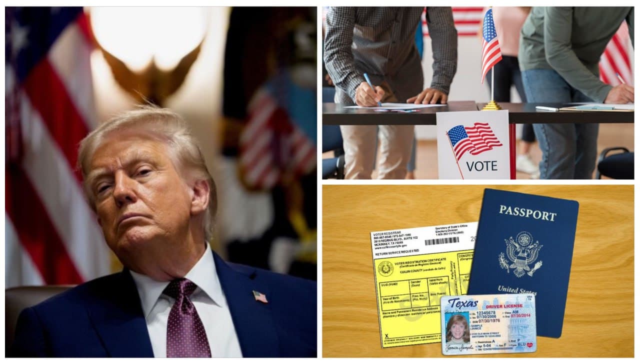 Featured image for: Trump Mandates Voter ID at Polls, Bans Mail-In Voting Nationwide Trump Mandates Voter ID at Polls, Bans Mail-In Voting Nationwide