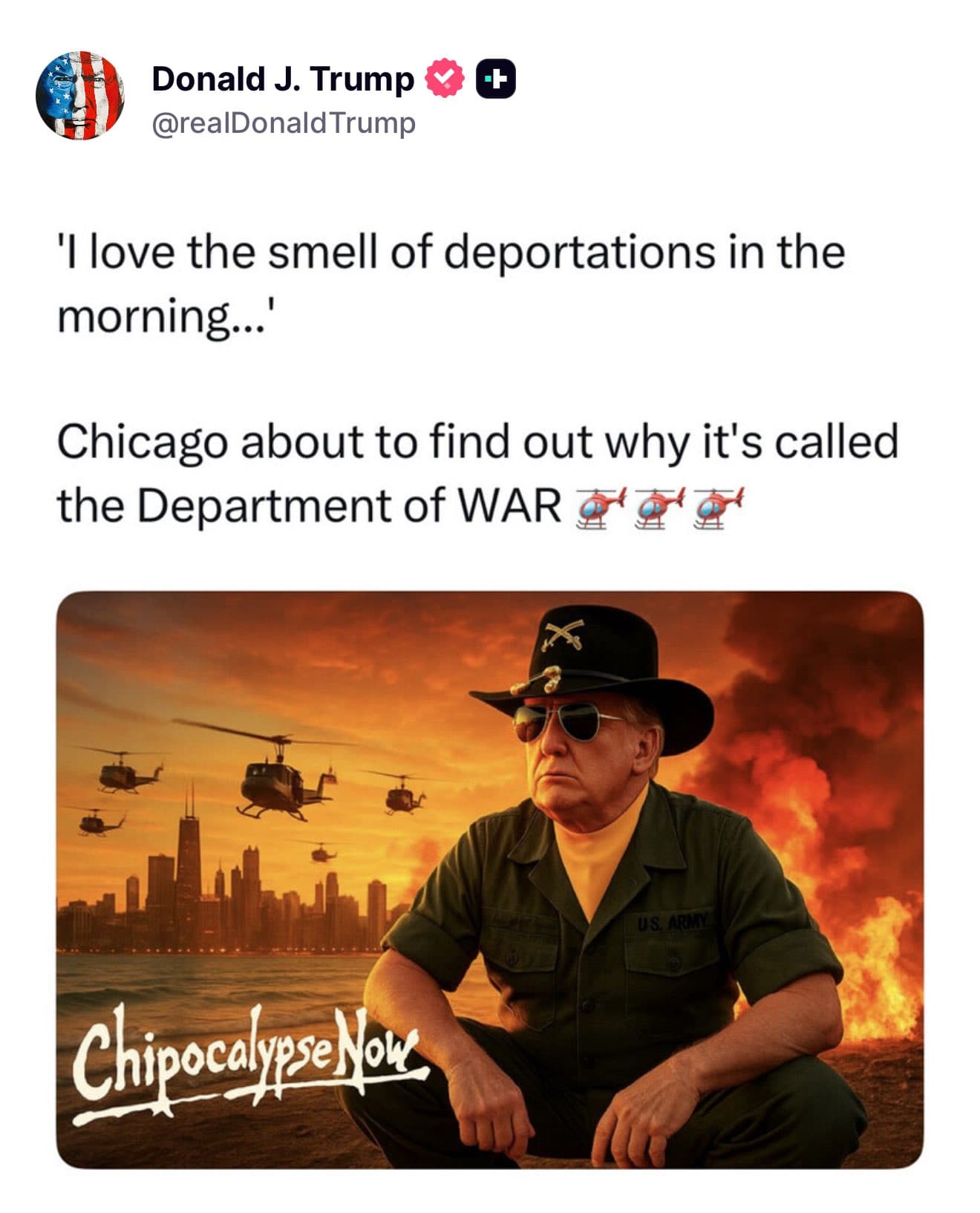 Featured image for: Trump Declares Love for Deportations as Chicago Prepares for War Trump Declares Love for Deportations as Chicago Prepares for War