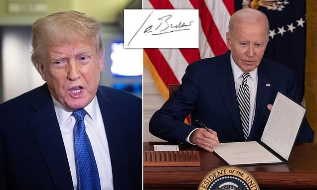 Featured image for: Trump Calls Biden's Auto-Pen Scandal One of History's Largest Trump Calls Biden's Auto-Pen Scandal One of History's Largest