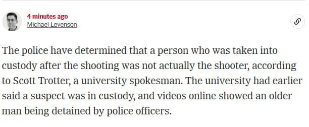 Featured image for: Police Confirm Detained Man Not Involved in Charlie Kirk Shooting Police Confirm Detained Man Not Involved in Charlie Kirk Shooting