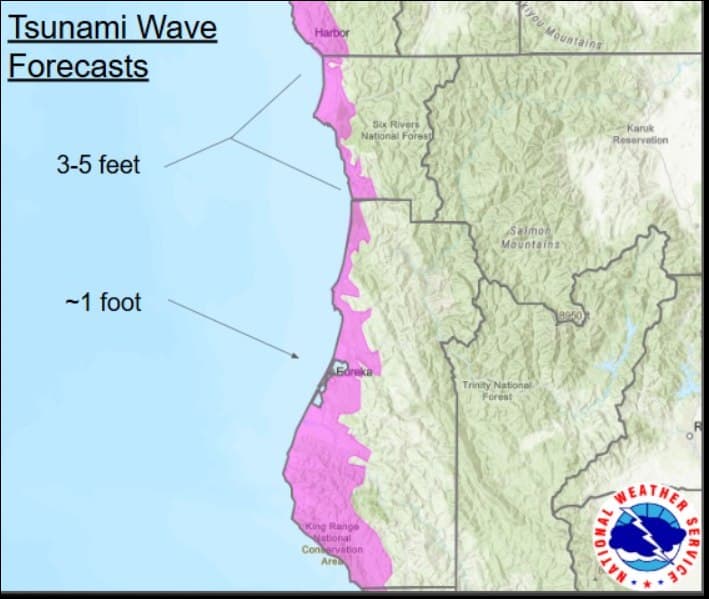 Featured image for: Urgent Tsunami Alert: NWS Forecasts Up to 10-Foot Waves for Northern California Urgent Tsunami Alert: NWS Forecasts Up to 10-Foot Waves for Northern California