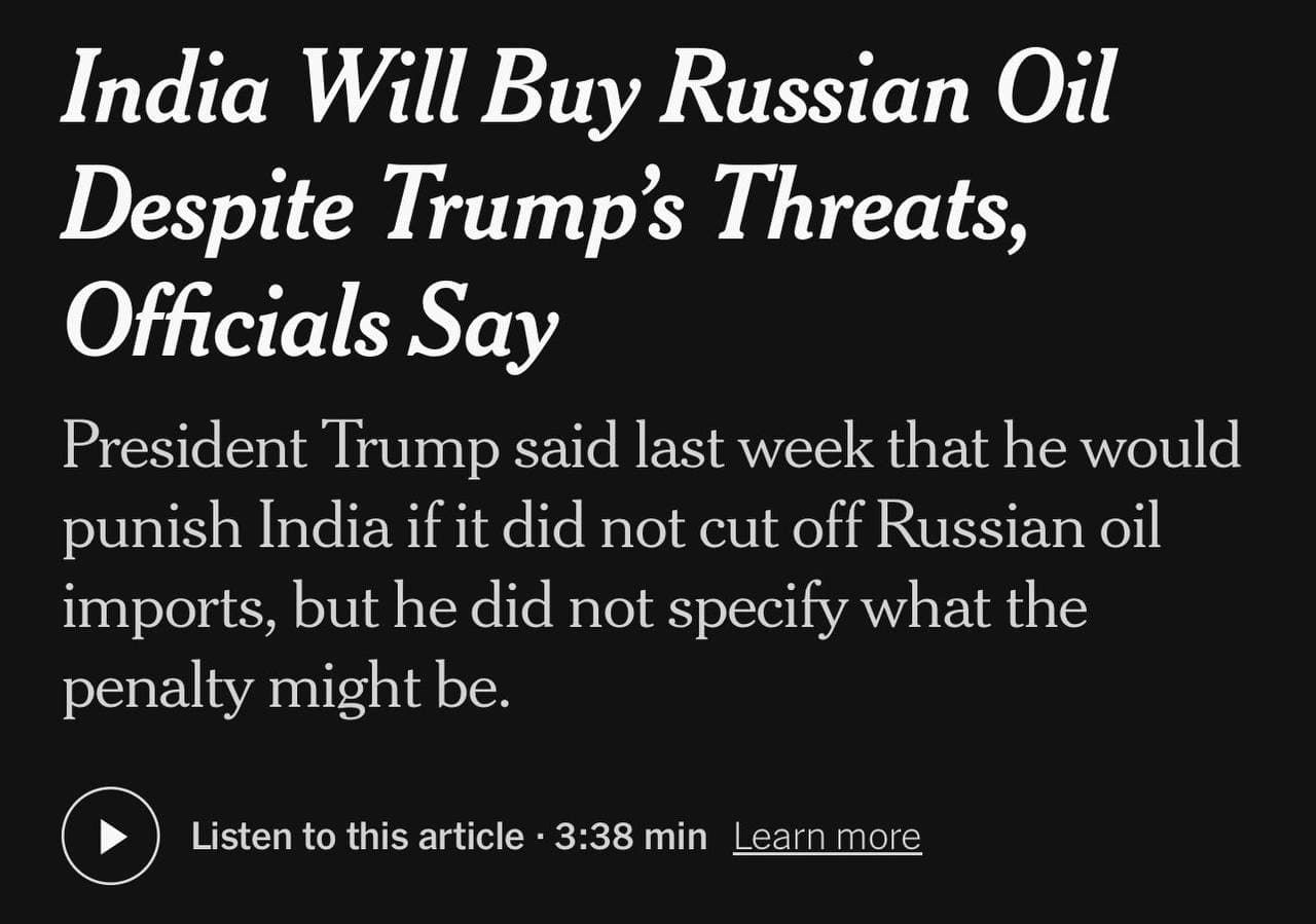 Featured image for: Indian Authorities Confirm Continued Russian Oil Purchases Amid Global Scrutiny Indian Authorities Confirm Continued Russian Oil Purchases Amid Global Scrutiny