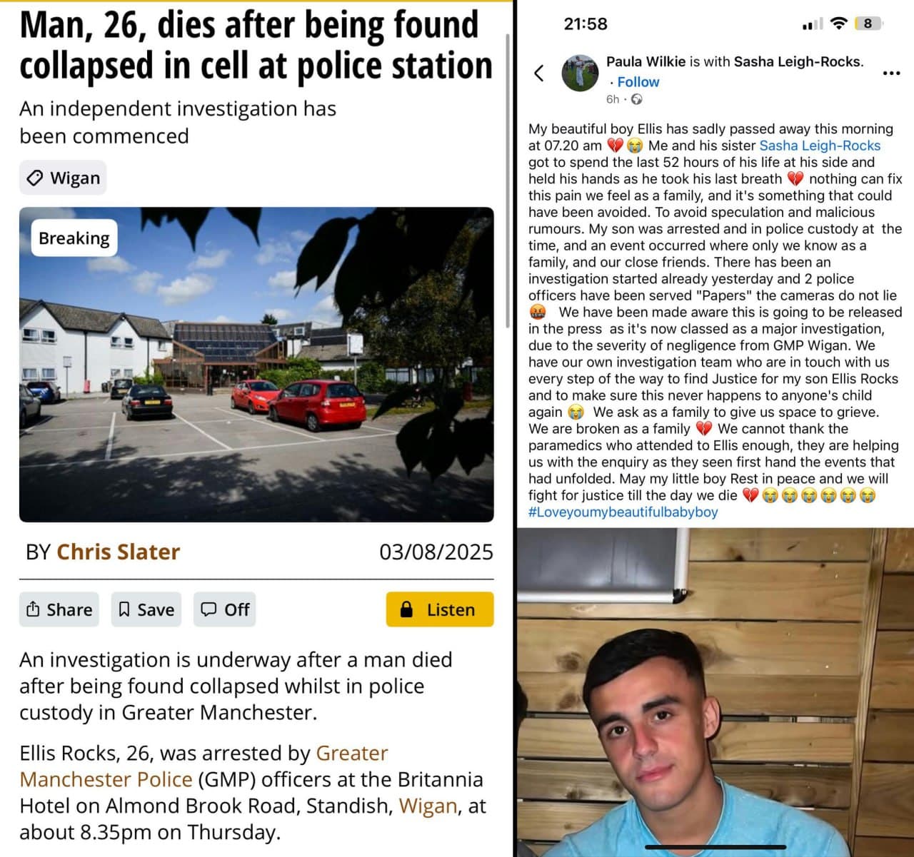 Featured image for: 26-Year-Old British Protester Dies in Police Custody, Sparking Outrage and Fears of Civil Unrest 26-Year-Old British Protester Dies in Police Custody, Sparking Outrage and Fears of Civil Unrest