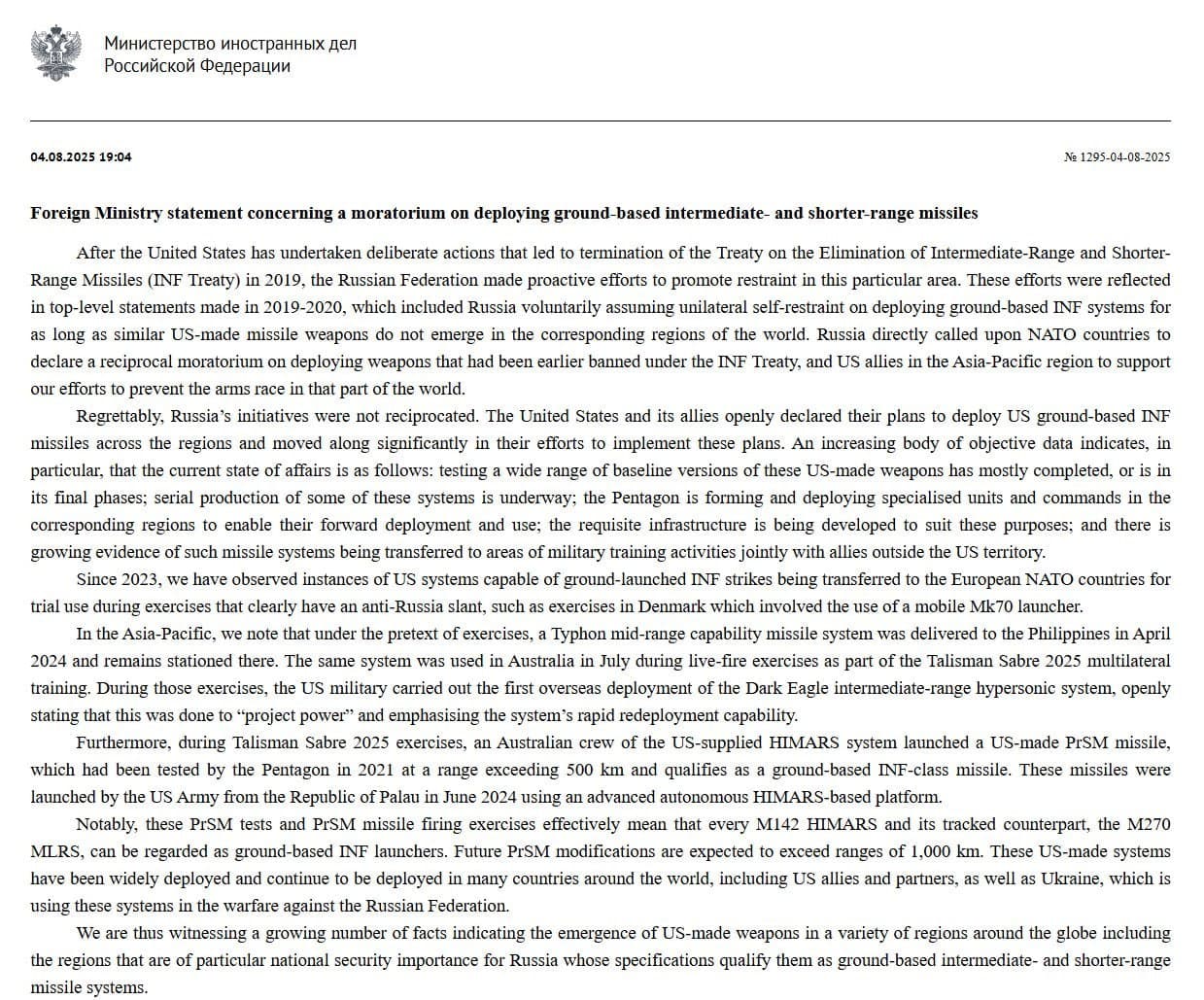 Featured image for: Russia Abandons INF Treaty Limits, Escalating Tensions with NATO Amid Arms Race Russia Abandons INF Treaty Limits, Escalating Tensions with NATO Amid Arms Race