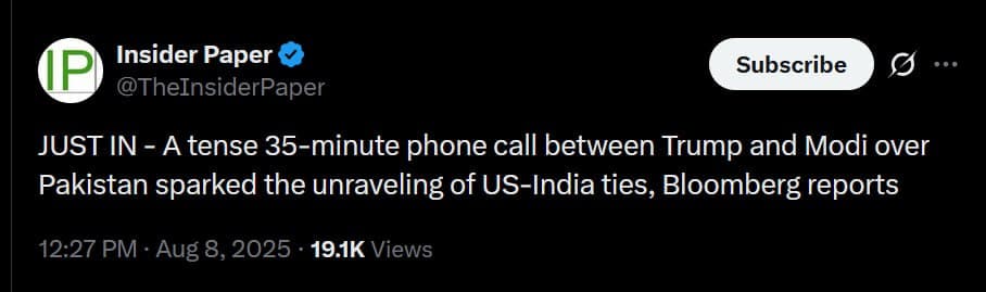 Featured image for: US-India Relations Fray as India Halts $3 Billion Arms Deal After Trump-Modi Call US-India Relations Fray as India Halts $3 Billion Arms Deal After Trump-Modi Call