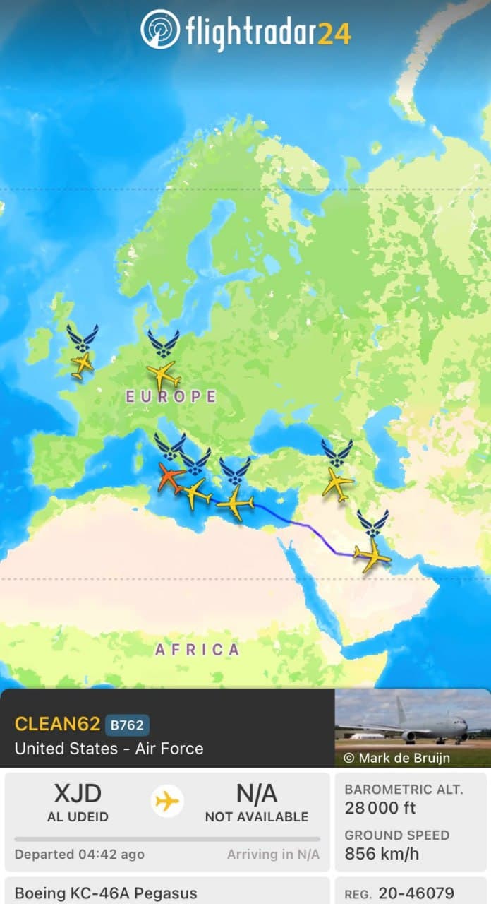 Featured image for: Breaking: US Air Force Tankers Depart Qatar Amid Iran Tensions Breaking: US Air Force Tankers Depart Qatar Amid Iran Tensions