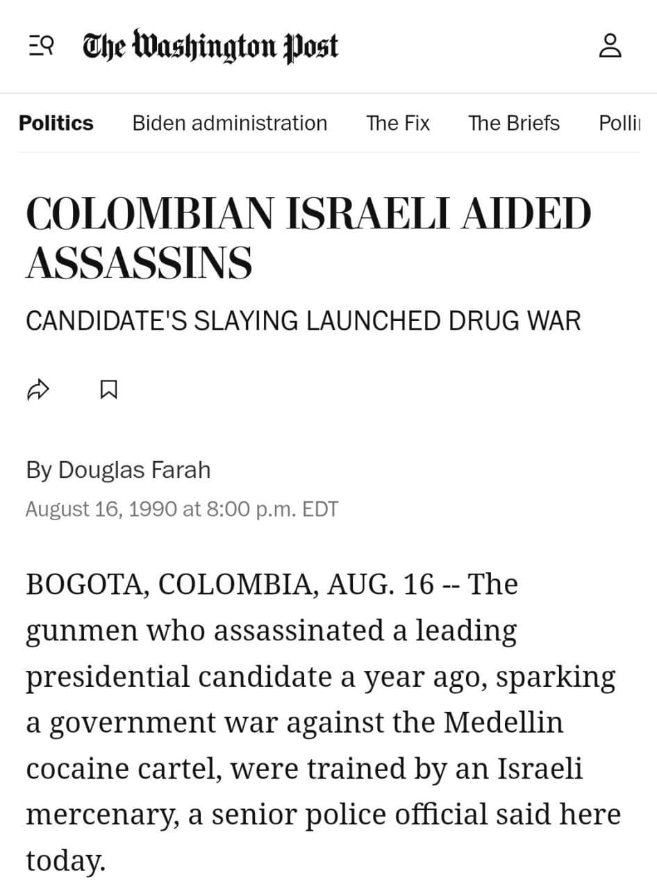 Featured image for: Exclusive: Investigative Report Reveals Israel's Decades-Long Arms Ties to Latin American Drug Cartels Exclusive: Investigative Report Reveals Israel's Decades-Long Arms Ties to Latin American Drug Cartels