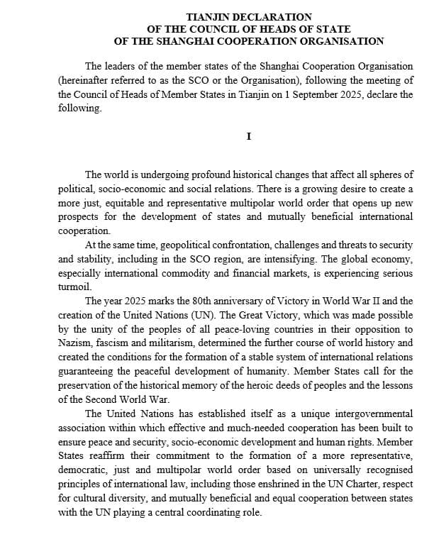 Featured image for: SCO Member States Launch Initiative for Global Unity and Cooperation SCO Member States Launch Initiative for Global Unity and Cooperation