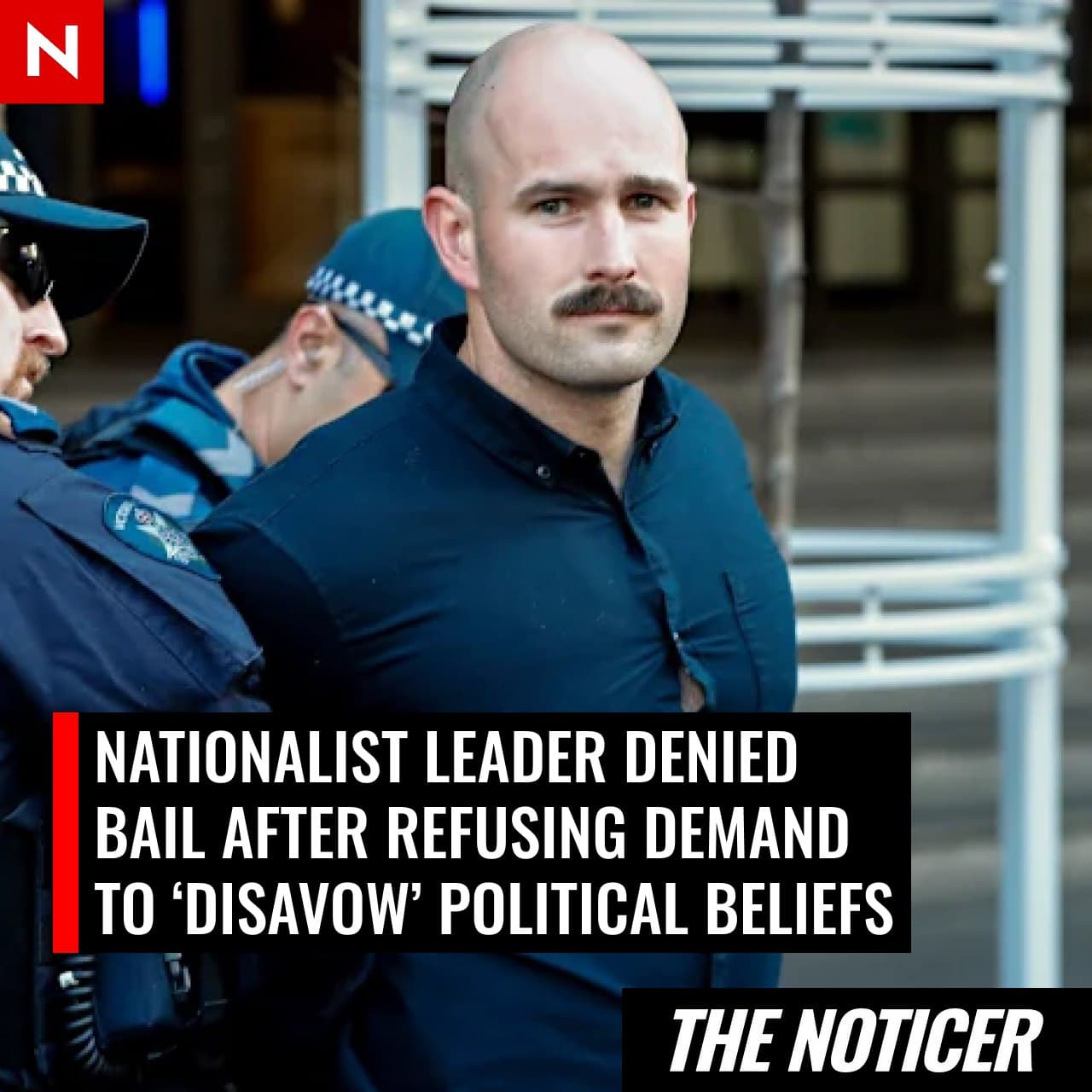 Featured image for: White Australia Leader Thomas Sewell Denied Bail Amid Controversy White Australia Leader Thomas Sewell Denied Bail Amid Controversy