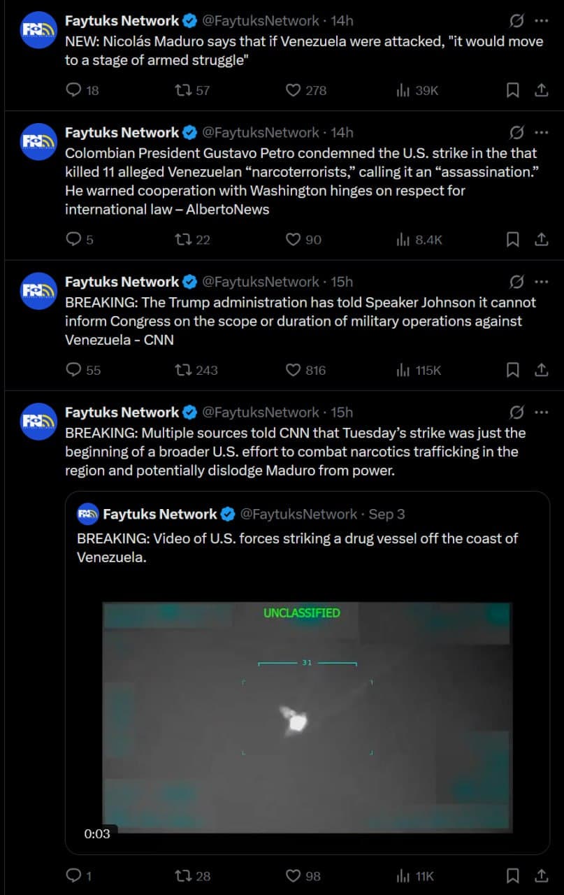 Featured image for: U.S. Strikes Venezuela Target Narcoterrorists, Escalates Tensions U.S. Strikes Venezuela Target Narcoterrorists, Escalates Tensions