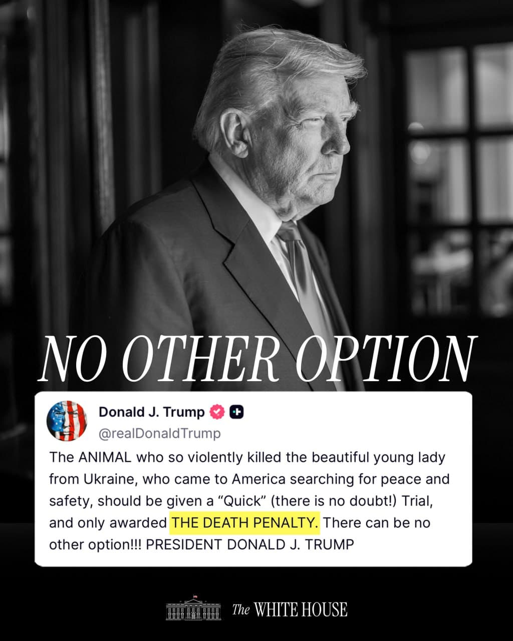 Featured image for: Trump Demands Death Penalty for Iryna Zarutska's Killer Trump Demands Death Penalty for Iryna Zarutska's Killer