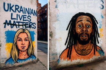 Featured image for: Radical leftists vandalize tribute to murdered Ukrainian refugee Radical leftists vandalize tribute to murdered Ukrainian refugee
