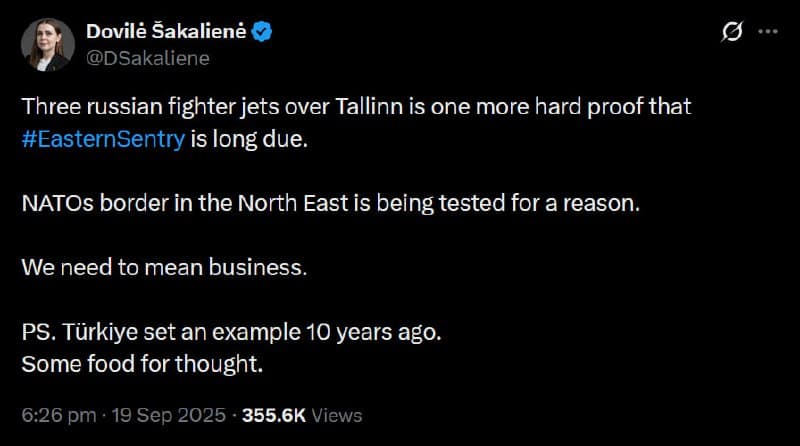 Featured image for: Lithuanian defense minister calls for NATO to shoot down Russian jets Lithuanian defense minister calls for NATO to shoot down Russian jets