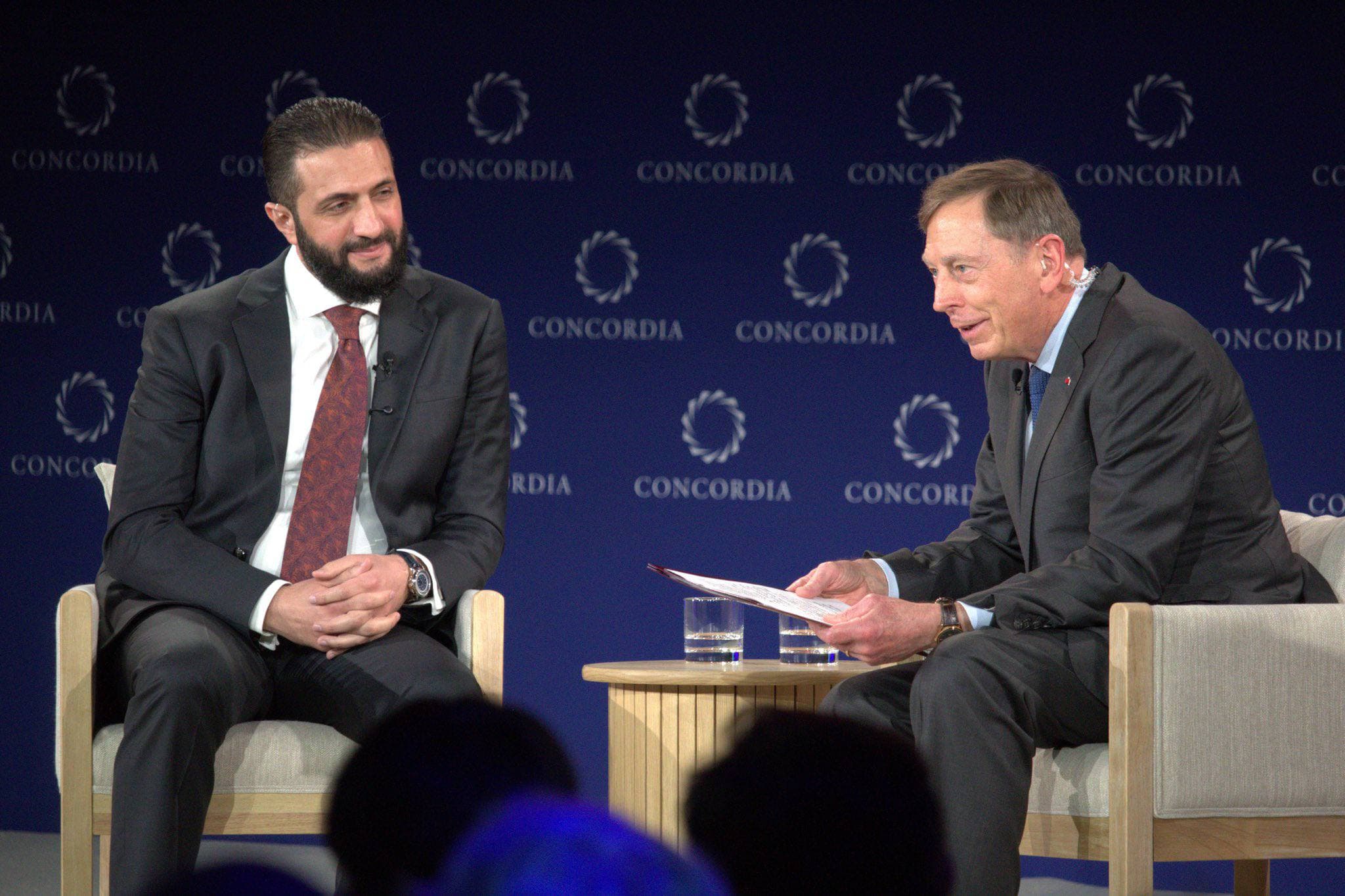 Featured image for: Ret. Gen. David H. Petraeus discusses counterterrorism with Syrian President Ahmed al-Sharaa Ret. Gen. David H. Petraeus discusses counterterrorism with Syrian President Ahmed al-Sharaa