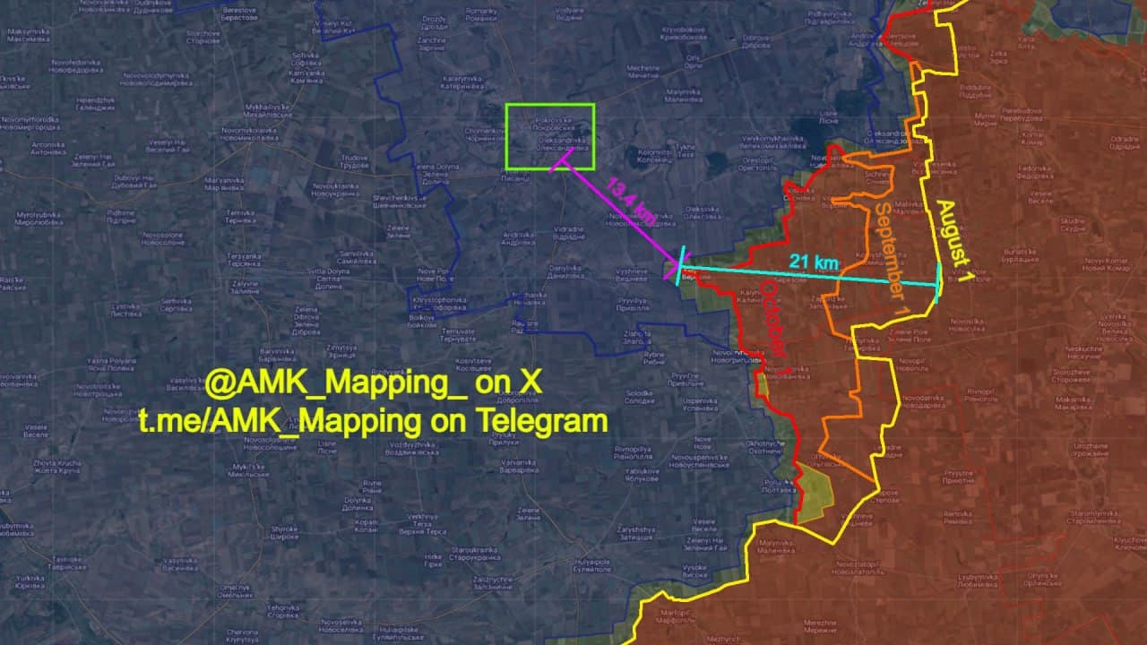 Featured image for: Russian forces advance 21 km towards Pokrovske in Dnipropetrovsk Oblast Russian forces advance 21 km towards Pokrovske in Dnipropetrovsk Oblast
