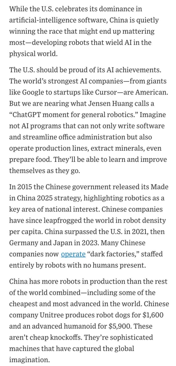 Featured image for: China leads in advanced robotics due to state support and low barriers China leads in advanced robotics due to state support and low barriers