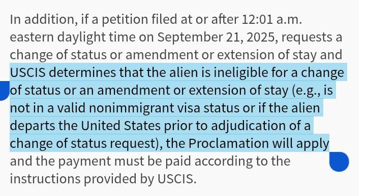 Featured image for: USCIS adds $100,000 fee for existing H-1B visas if denied USCIS adds $100,000 fee for existing H-1B visas if denied
