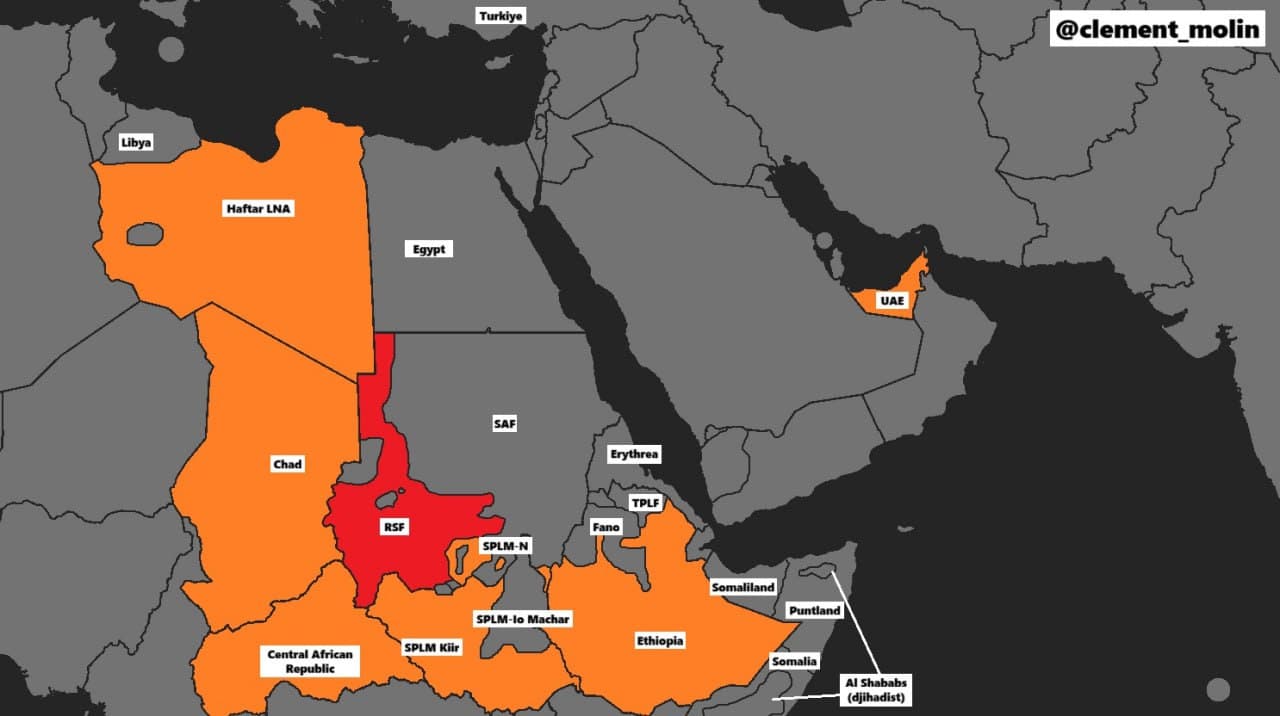 Featured image for: Countries and militias align in Sudanese Civil War: SAF vs RSF Countries and militias align in Sudanese Civil War: SAF vs RSF