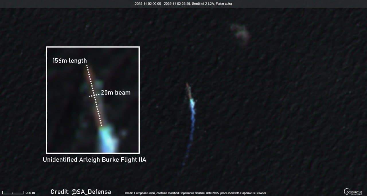 Featured image for: US Navy Arleigh Burke Flight IIA spotted 220 miles from Venezuela US Navy Arleigh Burke Flight IIA spotted 220 miles from Venezuela