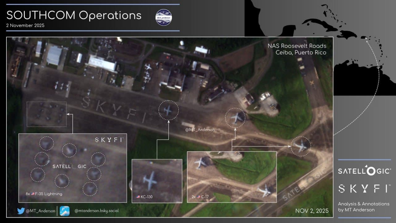 Featured image for: NAS Roosevelt Roads stages 8 F-35s and transport assets for military activity NAS Roosevelt Roads stages 8 F-35s and transport assets for military activity