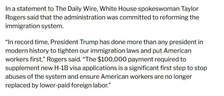 Featured image for: Trump Administration addresses H1-B and Chinese student comments Trump Administration addresses H1-B and Chinese student comments