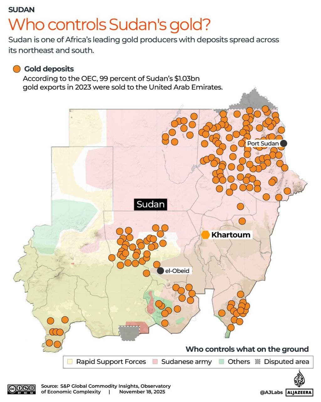 Featured image for: Control of gold mines becomes critical funding source in Sudan war Control of gold mines becomes critical funding source in Sudan war