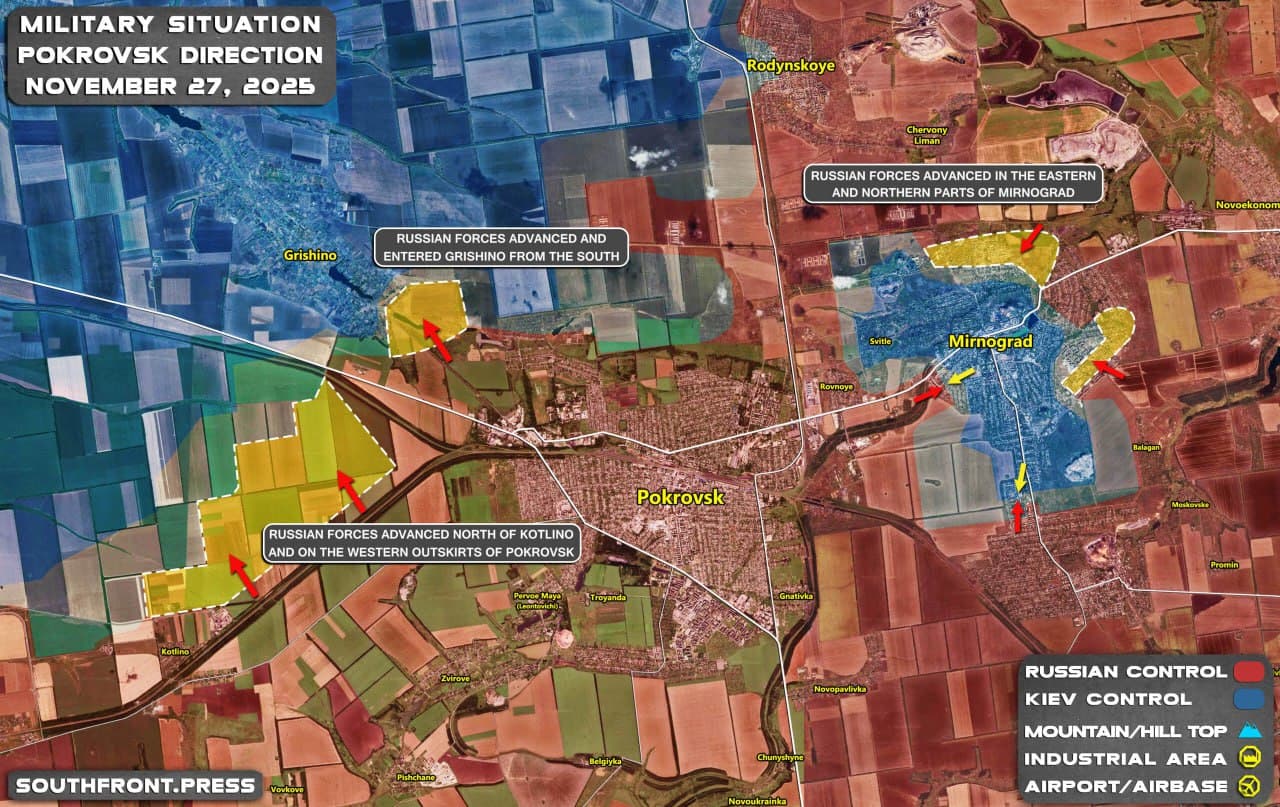 Featured image for: Southfront reports on military situation in Ukraine on November 27, 2025 Southfront reports on military situation in Ukraine on November 27, 2025