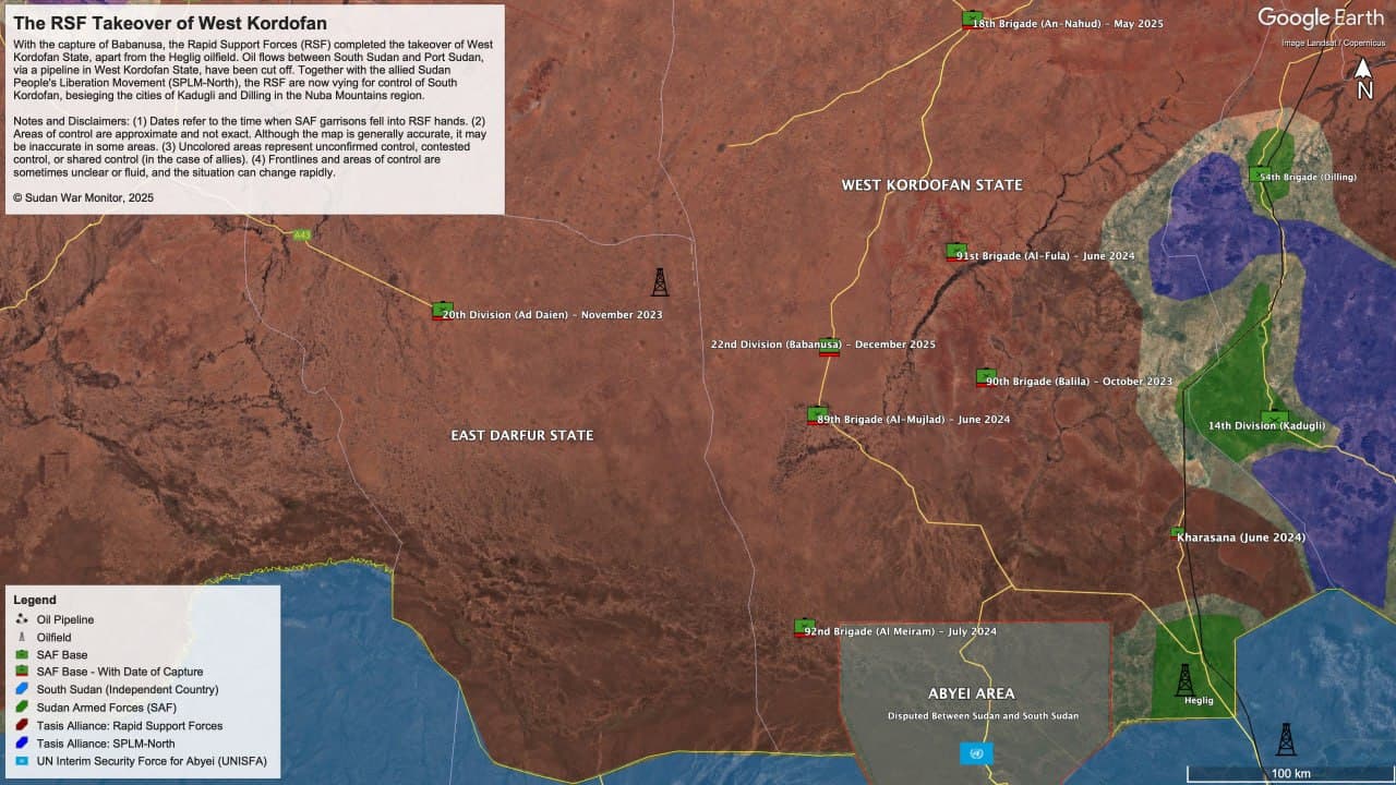 Featured image for: Sudanese army base in Babanusa falls after nearly two-year siege Sudanese army base in Babanusa falls after nearly two-year siege