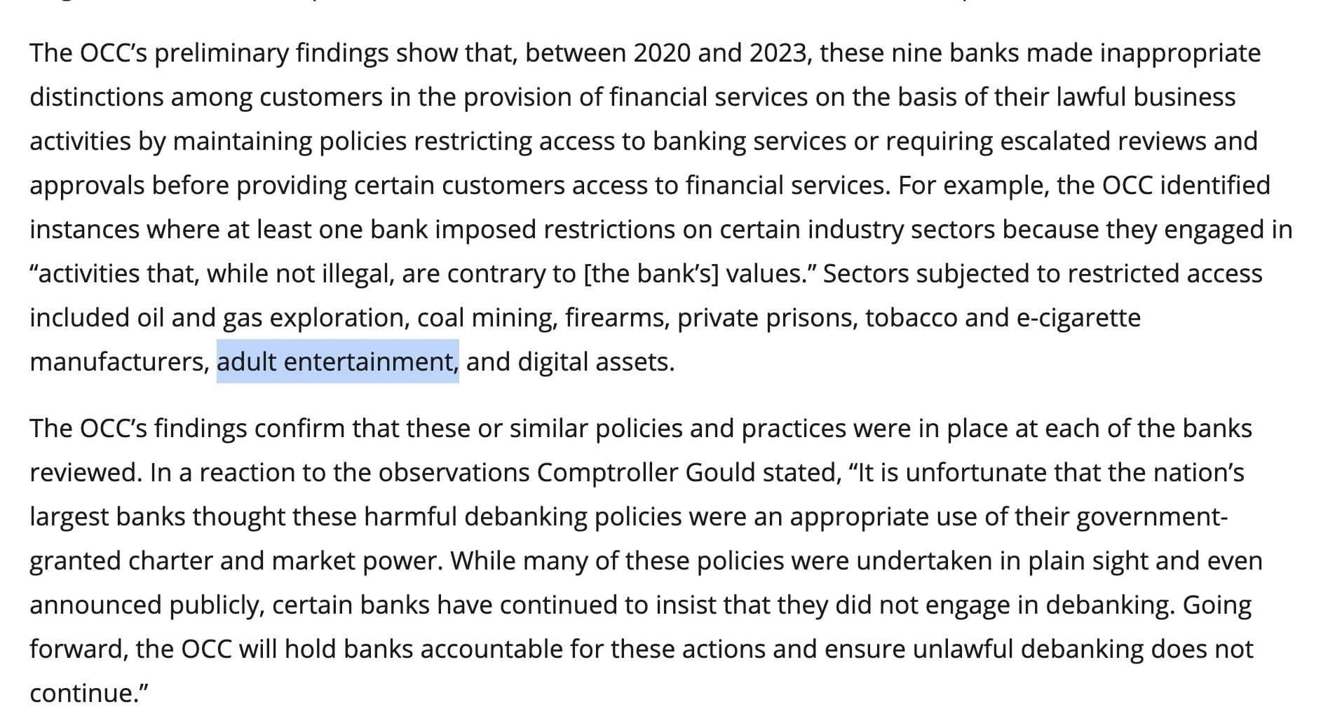 Featured image for: Trump admin report pressures banks to support porn companies Trump admin report pressures banks to support porn companies