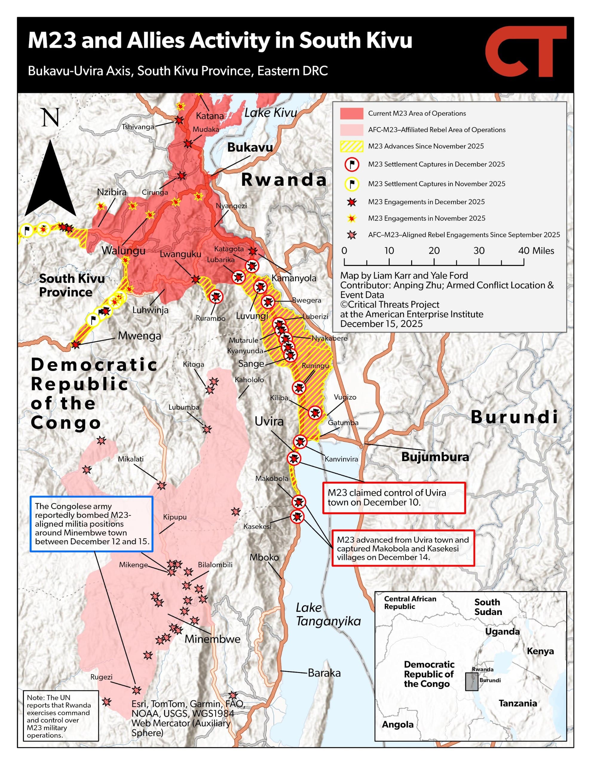 Featured image for: M23 advances in South Kivu; FARDC bombs positions in Fizi and Masisi M23 advances in South Kivu; FARDC bombs positions in Fizi and Masisi