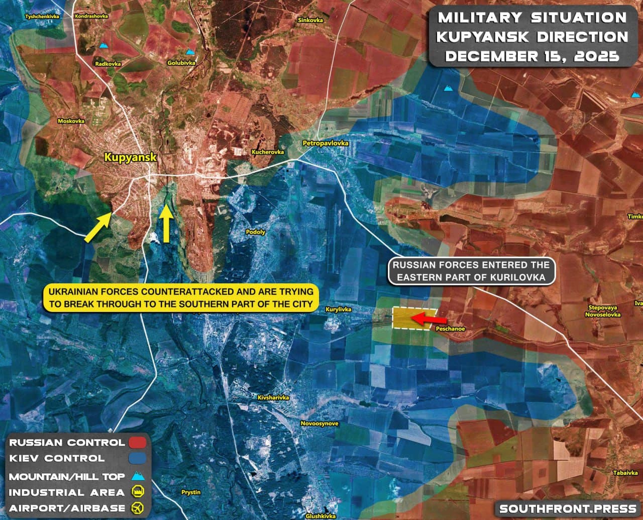 Featured image for: Southfront reports Russo-Ukrainian War updates for December 15-16, 2025 Southfront reports Russo-Ukrainian War updates for December 15-16, 2025