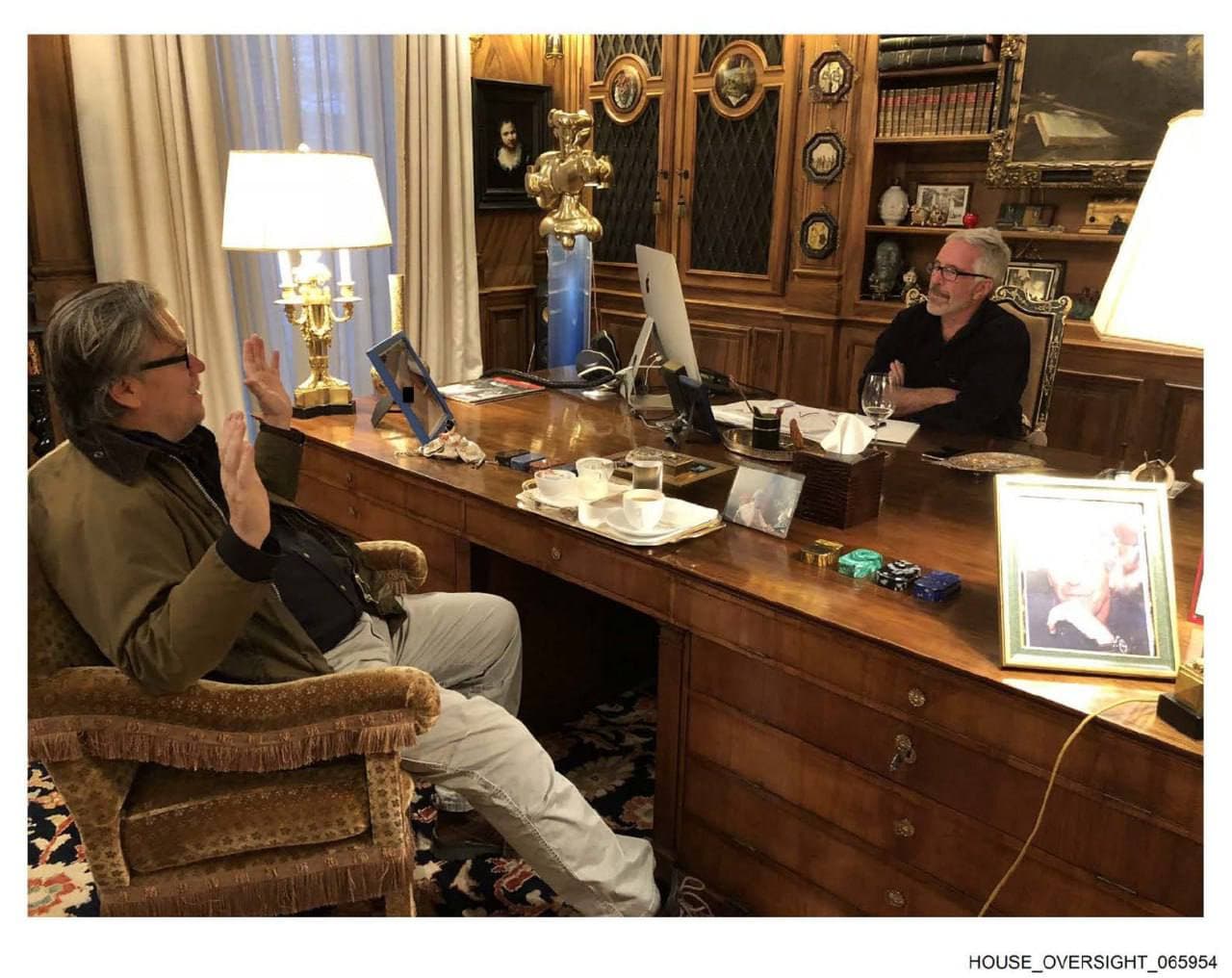 Photos released by Democrats show Jeffrey Epstein with Steve Bannon and Noam Chomsky