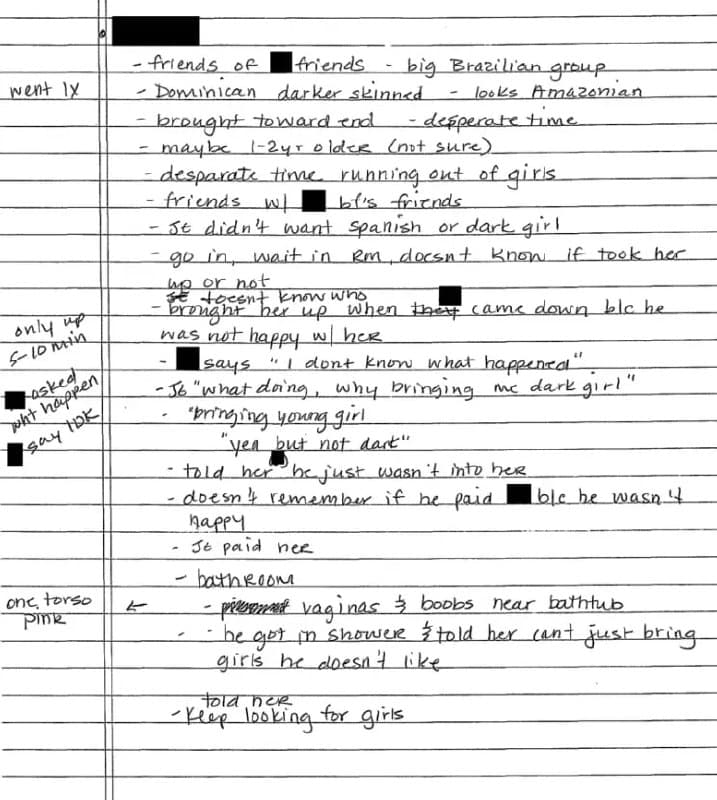 FBI notes reveal Jeffrey Epstein's systematic abuse and victim selection