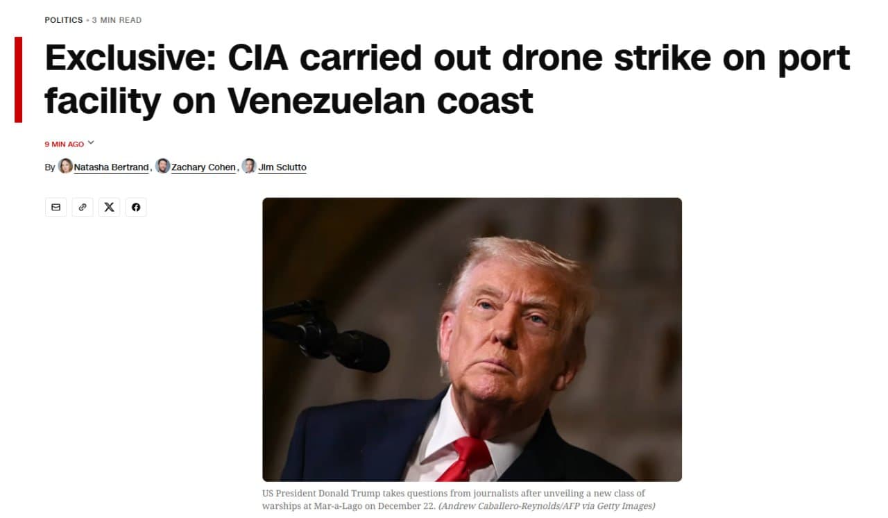 CIA conducts first known drone strike in Venezuela targeting drug gang