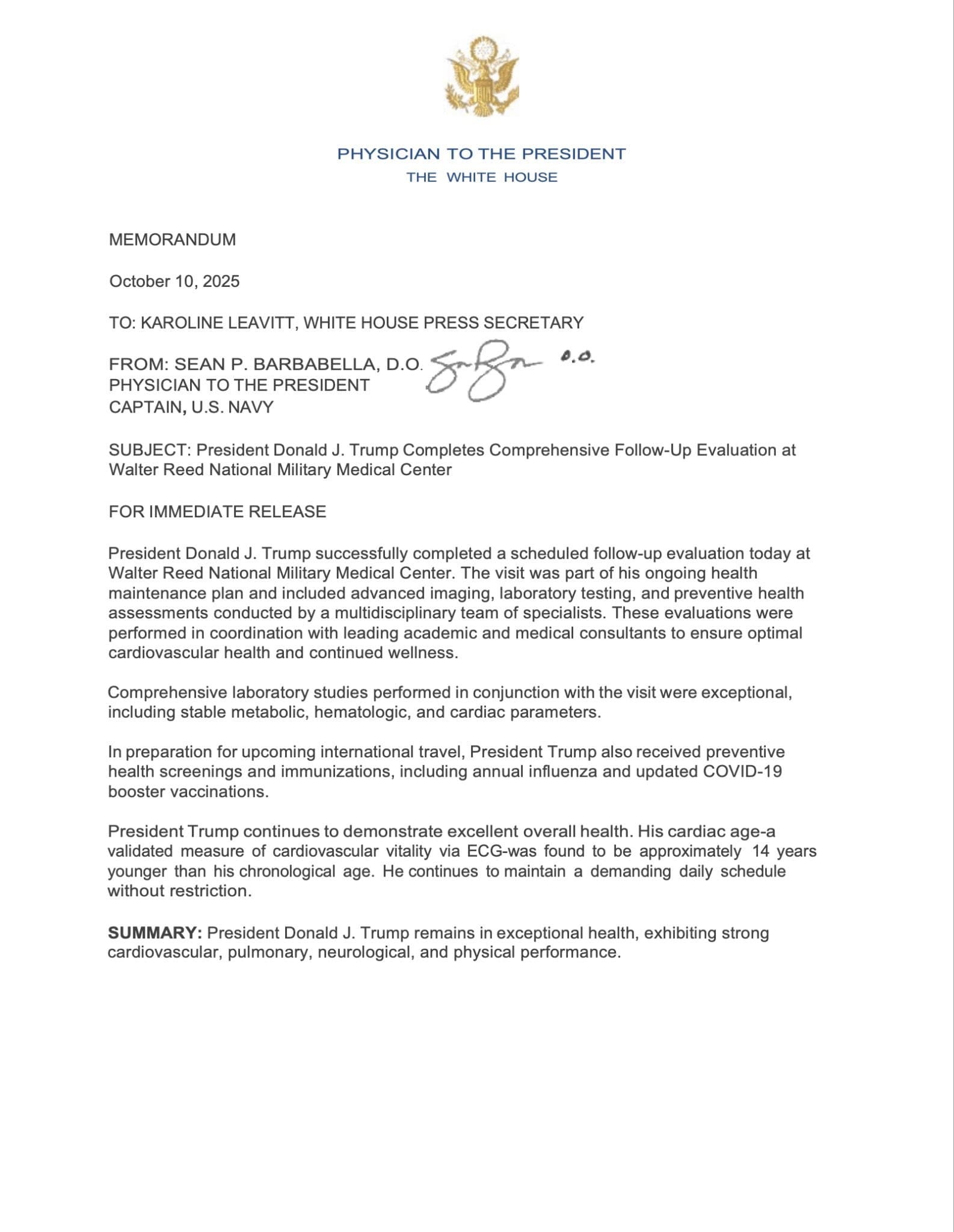 Featured image for: President Donald Trump receives COVID-19 mRNA booster and flu shot President Donald Trump receives COVID-19 mRNA booster and flu shot